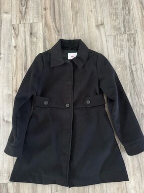 The Children's Place Black Button-Front Coat